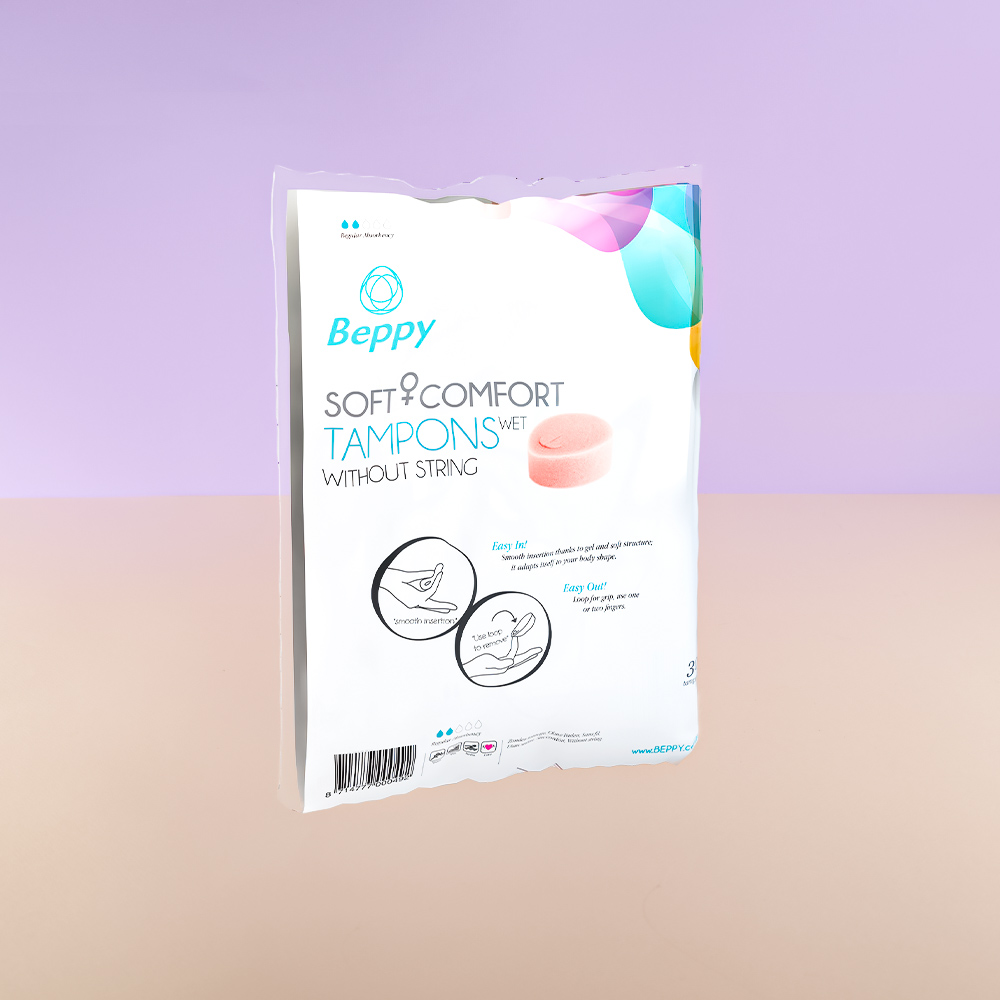 Tampon hygiénique sans ficelle Beppy Soft Comfort - Sec (8x)